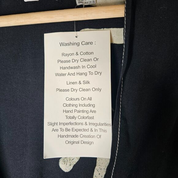 LOTUSTRADERS Kimono 3X Robe Plus Size Contrast Trim Duster Mystical Dragonflies - Picture 11 of 11